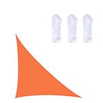 Triangolo Outdoor Garden Sunshade Sail Waterproof Anti-UV Baldacchino, Dimensioni: 5m x 5m x 7.1m (arancione)