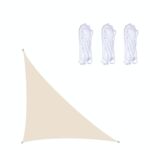 Triangolo Outdoor Garden Sunshade Sail Waterproof Anti-UV Canopy, Dimensioni: 3m x 4m x 5m (beige)