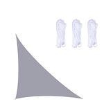 Triangolo Outdoor Garden Sunshade Sail Waterproof Anti-UV Baldacchino, Dimensioni: 3m x 4m x 5m (grigio)