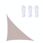 Triangolo Outdoor Garden Sunshade Sail Waterproof Anti-UV Baldacchino, Dimensioni: 3m x 4m x 5m (Khaki)