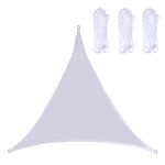 Triangolo Outdoor Garden Sunshade Sail Impermeabile Anti-UV Canopy, Dimensioni: 2.4m x 2.4m x 2.4m (bianco)