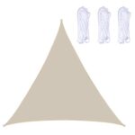 Triangolo Outdoor Garden Sunshade Sail Waterproof Anti-UV Baldacchino, Dimensioni: 3m x 3m x 3m (beige)