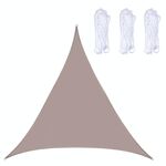 Triangolo Outdoor Garden Sunshade Sail Waterproof Anti-UV Baldacchino, Dimensioni: 3m x 3m x 3m (Khaki)