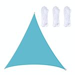 Triangolo Outdoor Garden Sunshade Sail Waterproof Anti-UV Baldacchino, Dimensioni: 3m x 3m x 3m (lago blu)