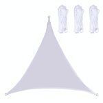 Triangolo Outdoor Garden Sunshade Sail Waterproof Anti-UV Canopy, Dimensioni: 3m x 3m x 3m (bianco)