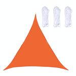 Triangolo Outdoor Garden Sunshade Sail Waterproof Anti-UV Baldacchino, Dimensioni: 3m x 3m x 3m (arancione)