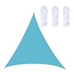 Triangolo Outdoor Garden Sunshade Sail Impermeabile Anti-UV Baldacchino, Dimensioni: 3.6m x 3,6m x 3.6m (lago blu)