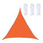 Triangolo Outdoor Garden Sunshade Sail Waterproof Anti-UV Baldacchino, Dimensioni: 5m x 5m x 5m (arancione)