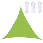 Triangolo Outdoor Garden Sunshade Sail Waterproof Anti-UV Baldacchino, Dimensioni: 6m x 6m x 6m (verde)