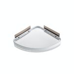 Bagno Toilette Scaffali a muro Cucina senza punch Cucina di stoccaggio a parete (bianco)