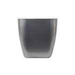 3 pezzi imitazione metallo colorato acqua stoccaggio flowerpot in plastica, dimensioni: G105 Piccola pentola (quadrato argento grigio)
