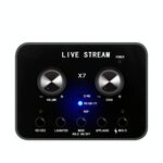 Scheda audio X7 Voice Changer Mobile Phone e Computer Compatibile con Electronic Electronic Voice Call Microfono Live Sound Scheda audio (versione inglese)