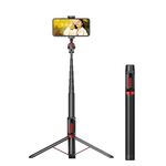 Allega di alluminio Telefono cellulare Bluetooth Selfie Stick Live Piano Staffa del treppiede, Altezza: 1,5 m