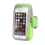 3 pezzi Confortevole e traspirante Borsa a braccio per il braccio del braccio del cellulare Borsa da polso per telefono cellulare da 5,5 pollici (verde)