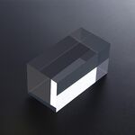 2 pezzi cubo 4x4x8cm trasparente acrilico geometrico foto puntelli fotografia sfondo piastra ornamenti