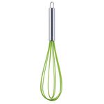 10 pezzi Silicone Egg Beater Home Egg Miscelatore da cucina Gadget Gadget Crema Strumenti di cottura, Colore: 12 pollici Verde