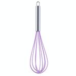 10 PZ Silicone Egg Beater Home Egg Miscelatore da cucina Gadget Gadget Crema Strumenti di cottura, Colore: 12 pollici Viola