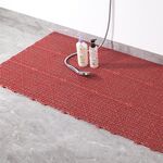 4 pezzi in PVC addensato può essere giuntato ?? Pavimento Tappetino da cucina Bagno Anti-slip Pad Padello Hollo Hollo Hollo Hollo Hollow Pad, Dimensioni: 30x30x1.5cm (rosso)