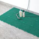 4 pezzi in PVC addensato può essere giuntato ?? Pavimento Tappetino da cucina Bagno Anti-slip Pad Cavallo Hollow Iniezione Pad, Dimensioni: 30x30x1.5 cm (verde)