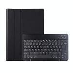AK10 2 in 1 Tastiera Bluetooth rimovibile + Custodia protettiva in pelle TPU in pelle di agnello con supporto per Lenovo Qitan K10 TB-X6C6X (nero)
