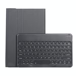 Yak10 2 in 1 Tastiera Bluetooth TOWCAP TOWCAP ROTONDABILE + Custodia in pelle protettiva in pelle di agnello con supporto per Lenovo Qitan K10 TB-X6C6X (nero)