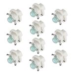 10 pezzi B8.4 0.2W DC12V Cuneo per cuneo COB Pannocchia LED Light Dashboard Gauge Indicatore del cluster Lampadina (luce blu)