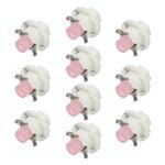 10 PCS B8.4 0.2W DC12V Cuneo del cuneo Pannello per cuneo COB LED Light Dashboard Gauge Indicatore del cluster Lampadina (luce rosa)