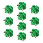 10 PCS B8.4 0.2W DC12V Cuneo per cuneo Pannello per cuneo COB LED Light Dashboard Gauge Indicatore del cluster Lampadina (luce verde)