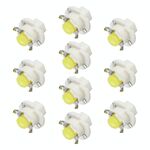 10 PCS B8.4 0.2W DC12V Cuneo per cuneo COB Pannocchia LED luce dashboard calibro cluster indicatore di cluster lampadina (luce bianca)