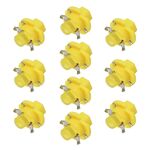 10 PCS B8.4 0.2W DC12V Cuneo del cuneo Pannello per cuneo COB LED luce dashboard calibro cluster Indicatore di cluster Lampadina (luce gialla)