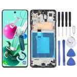 Schermo LCD originale per LG Q92 5G Digitizer Assemblaggio completo con cornice (argento)