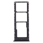 Per Tecno Spark 4 / Camon 12 KC2 KC8 CC7 Vassoio per schede SIM + Vassoio per schede SIM + Vassoio per schede Micro SD (nero)