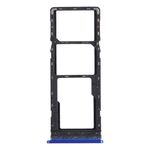 Per Tecno Spark 4 / Camon 12 KC2 KC8 CC7 Vassoio per schede SIM + Vassoio per schede SIM + Vassoio per schede Micro SD (blu)