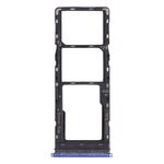 Per Tecno Spark 6 Air KE6 KE6J KF6 Vassoio per schede SIM + Vassoio per schede SIM + Vassoio per schede Micro SD (blu)