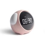 Cartoon Smart Alarm Clock per bambini Camera da letto Lampada LED da comodino Ricarica orologio digitale elettronico, Colore: Rosa (versione Expression)