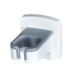 3 pezzi Bagno Asciugacapelli Scaffale per asciugacapelli Scaffale a muro (bianco)