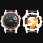 Schermo LCD e Digitizer Assemblaggio completo con telaio per Garmin Fenix ​​5S (versione sapphire) (bianco)