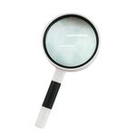 3 PCS Hand-Tend Lettura Legger Lente di vetro Lente antiscivolo Anti-skid Maniglia anziana Lettura Riparazione Identificazione Lente d'ingrandimento, Specifica: 85mm 10 volte (Bianco Nero)