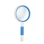 3 PCS Hand-Tend Lettura Lente di lente d'ingrandimento Lente in vetro Anti-skid Maniglia anziano Lettura Riparazione Identificazione Lente d'ingrandimento, Specifica: 100mm 3 volte (Blu bianco)