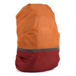 2 PCS Outdoor Mountaineering Colour Colour Cover Luminoso Zaino Piove Cover, Dimensioni: S 18-30L (rosso + arancione)