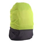 2 PCS Outdoor Mountaineering Colour Color Cover Zaino luminoso Cover Piove, Dimensioni: M 30-40L (Grigio + Verde fluorescente)
