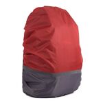 2 PCS Outdoor Mountaineering Colour Colour Cover Luminoso Cover Piove, Dimensioni: L 45-55L (Grigio + Rosso)