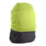 2 PCS Outdoor Mountaineering Colour Color Cover Zaino Luminoso Cover Piove, Dimensioni: XL 58-70L (Grigio + Verde fluorescente)