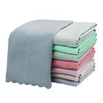 30 pezzi non marcatura e pesci facile da secco stracci da cucina asciugamani per la pulizia della cucina, consegna colore casuale, specifica: 25x25 cm (sfuso, senza imballaggio)