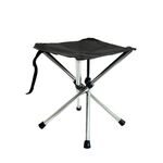 Sgabello portatile retrattile all'aperto Sgabello in acciaio inox Camping Beach Pesca Sedia pieghevole, Specifiche: L
