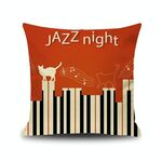 2 PCS Piano Nota Nota Digital Stampato Lenzuola Fodera senza cuscino, Dimensioni: 45x45cm (8)