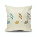 2 PCS Piano Nota Nota Digital Stampato Lenzuola Federa senza cuscino, Dimensioni: 45x45cm (15)