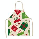 2 PCS Tessuto Biancheria per la biancheria per la pulizia Grembiule di Natale Decorazione del partito Grembiule, Specifiche: 68x55cm (WQ-001501)