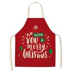 2 PCS Tessuto Biancheria per la biancheria per la pulizia Grembiule di Natale Decorazione del partito Grembiule, Specifiche: 68x55cm (WQ-001529)