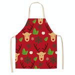 2 PCS Tessuto Biancheria per la pulizia Grembiule di natale Party Decorazione Grembiule, Specifiche: 68x55cm (WQ-001532)
